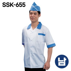 SSK-655 위생반팔가운(남성)　