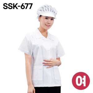 SSK-677 위생반팔가운(여성)　